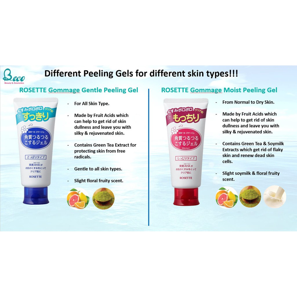 Gel tẩy tế bào chết Rosette Peeling Gel Nhật Bản - Ads.cosmetics