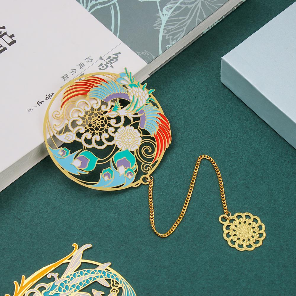 Wttle Bookmark Văn Phòng Phẩm Kim Loại Rỗng Phong Cách Trung Quốc Đánh Dấu Pagination