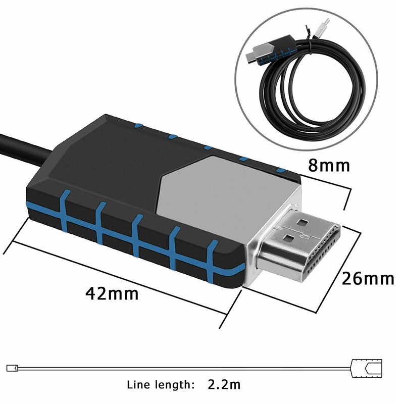 SAMSUNG Cáp Chuyển Đổi Mhl Usb Type C Sang Hdmi 1080p Hd Tv Cho Điện Thoại Android