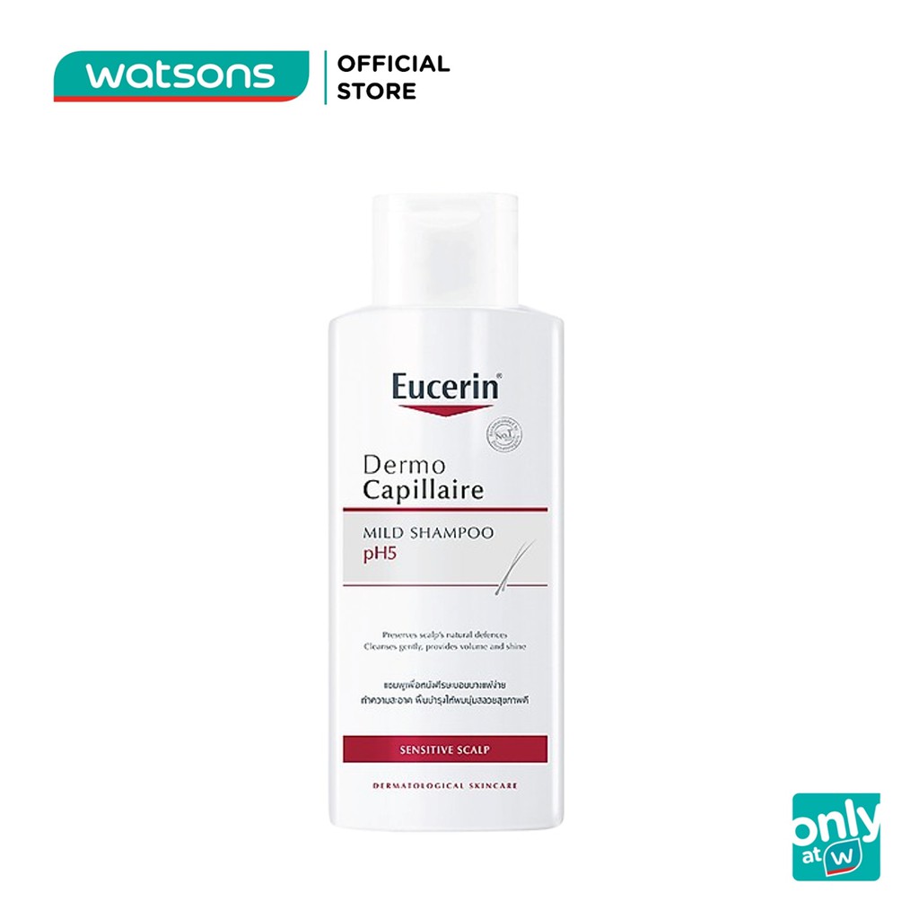Dầu Gội Dịu Nhẹ Cho Da Đầu Nhạy Cảm Eucerin Dermo Capillaire pH5 Mild Shampoo 250ml