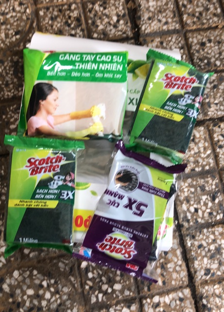 Bộ 6 Món Lau Chùi Vệ Sinh Scotch Brite Cao Cấp