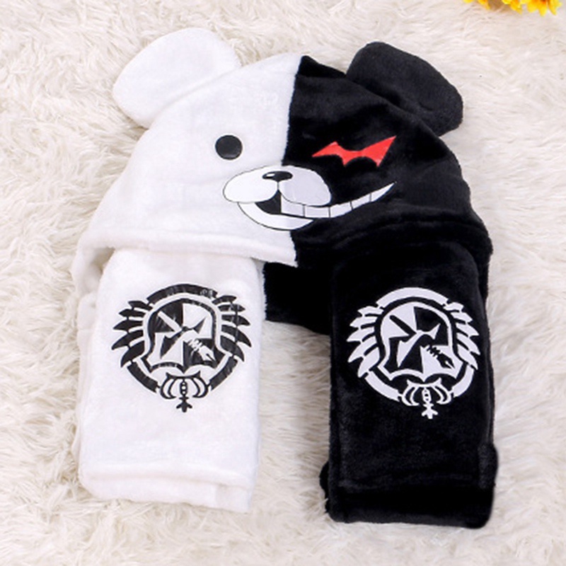 Servise Mũ Beanie Phối Khăn Choàng Lông Thỏ Danganronpa Monokuma 2020 Cho Nữ / Trẻ Em / Bé Gái|Phụ Kiện Trang Phục Bé Trai