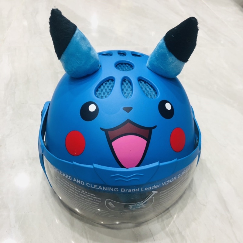 Mũ nón bảo hiểm trẻ em cho bé có kính nửa đầu, 1/2, 3/4 pikachu cá mập gấu siêu nhân dễ thương ngộ nghĩnh 3 4 5 6 tuổi