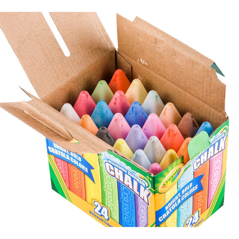 Hộp 24 viên phấn đủ màu Crayola Sidewalk Chalk - 512024