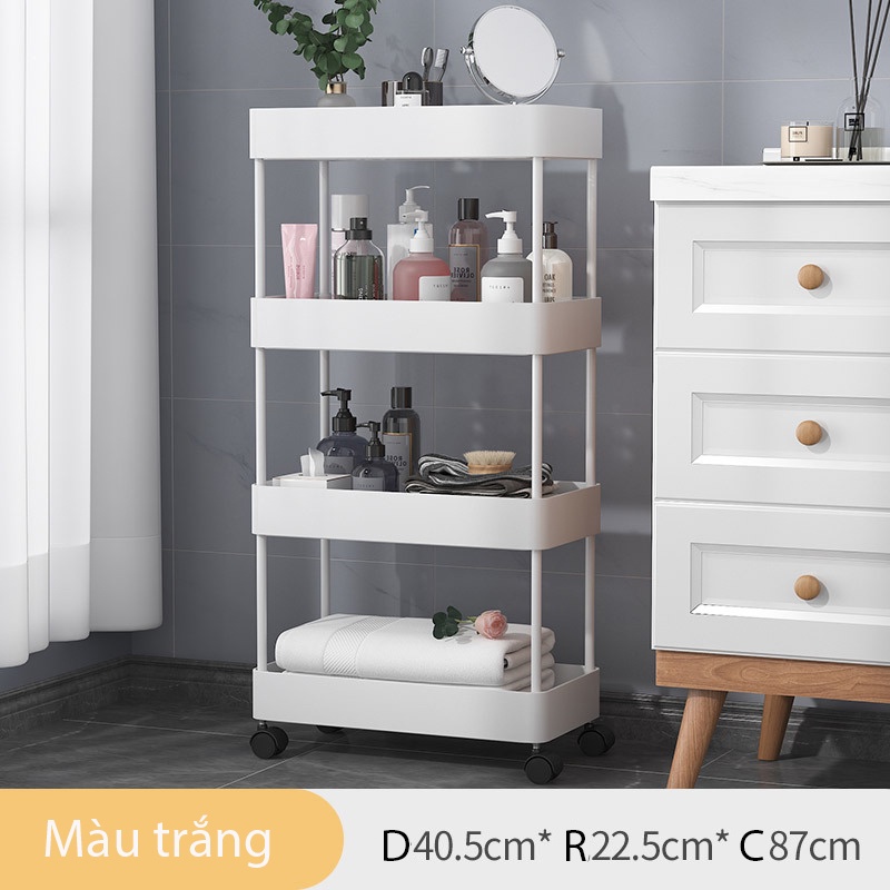 Xe đẩy spa, kệ để đồ đa năng, kệ kếp có bánh xe, chất liệu thép không gỉ bền bỉ, tiết kiệm không gian