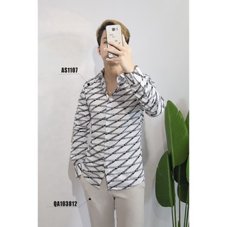 Áo Sơ Mi Họa Tiết Dài Tay Nam Cao Cấp Full Hộp Rẻ Đẹp DYACI AS1107