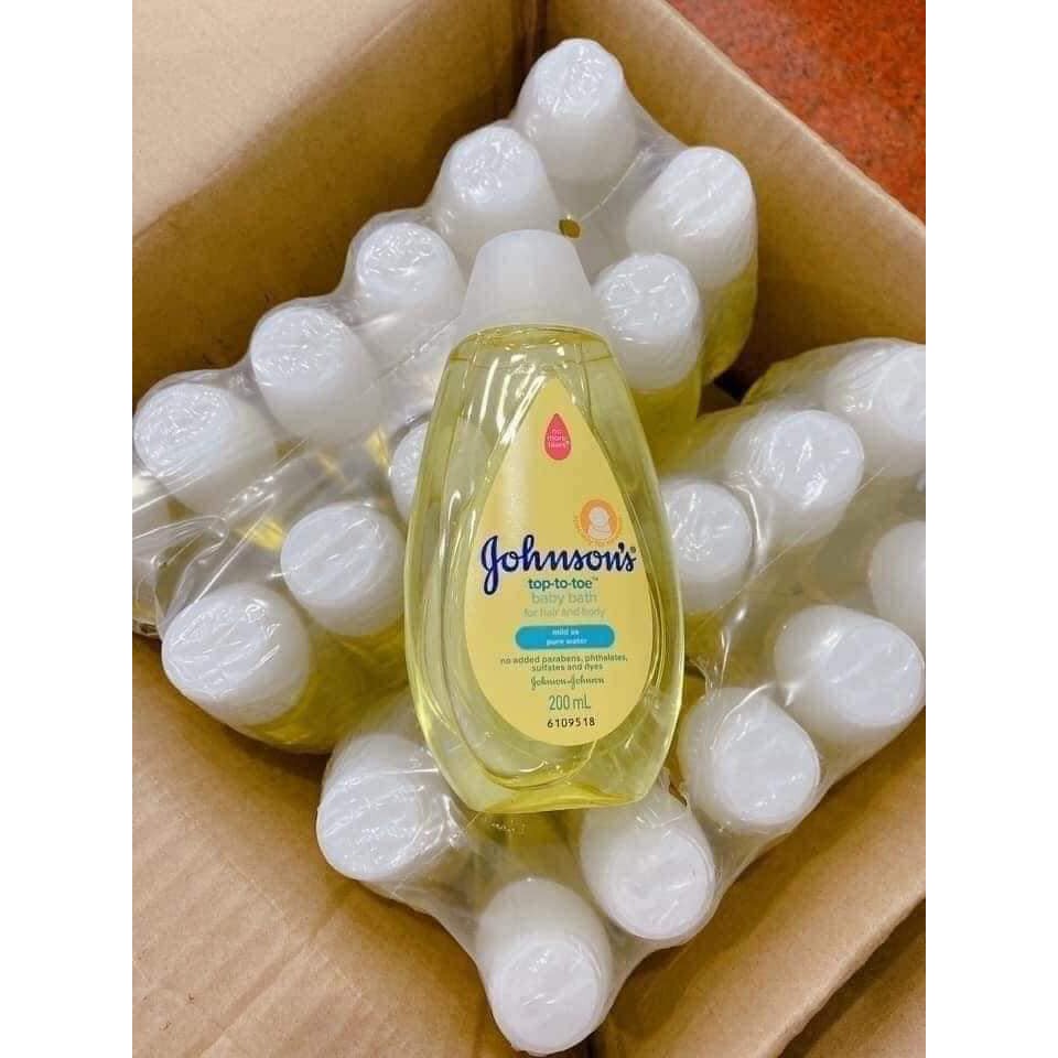 Sữa tắm gội toàn thân Johnson Baby 200ml