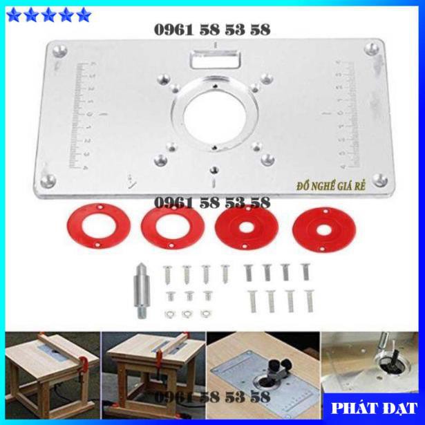 Tấm gá máy phay gỗ cốt nhỏ và lớn_Mặt gá chế máy phay bàn làm mộc (DCG)