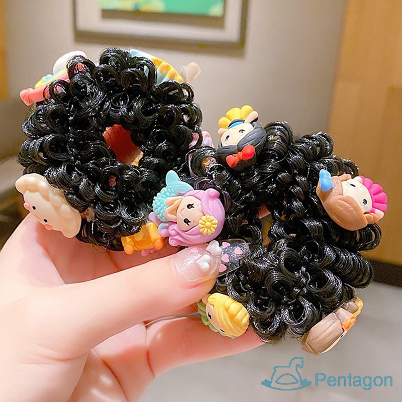 Dây Buộc Tóc Đính Hoa Xinh Xắn Cho Bé Gái