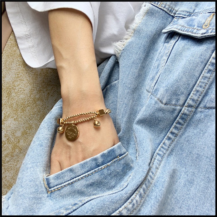 Vòng Đeo Tay Bằng Thép Titan Không Phai Thiết Kế Đơn Giản Thời Trang Cho Nữ | BigBuy360 - bigbuy360.vn