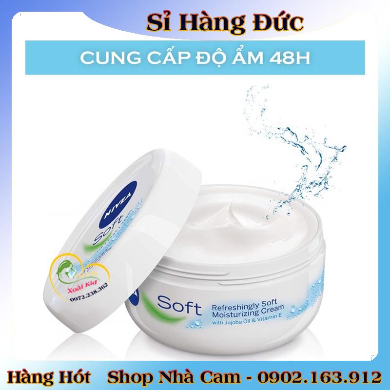 [auth] Kem dưỡng da Nivea Soft 200ml dưỡng ẩm chống nẻ chống khô mốc- Nội địa Đức Đủ Bill [Hot]