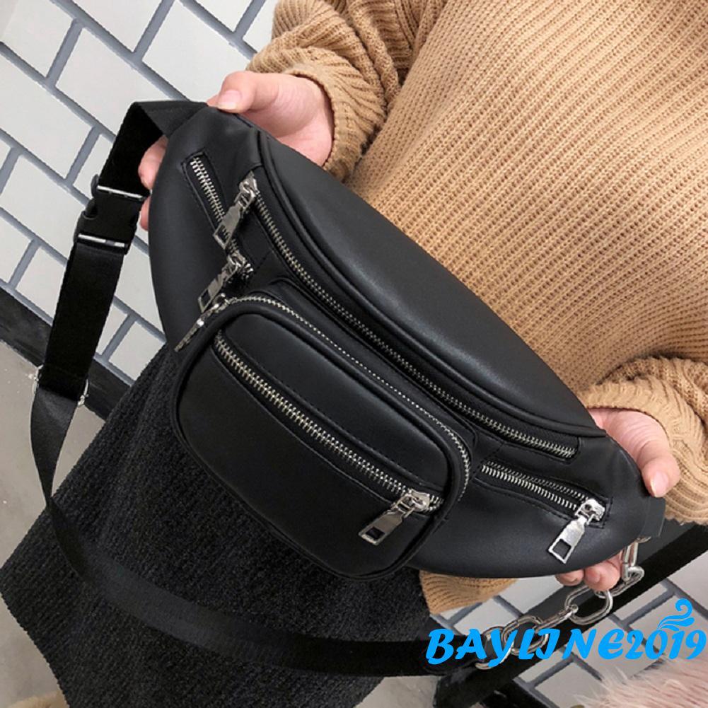 Loسe ~ Túi đeo vai nữ Dây kéo Da PU Satchel Túi xách Messenger Ví đeo chéo