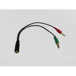 Dây Cáp chuyển 2 đầu 3.5 audio và Micro ra 1 đầu 3.5 cho PC laptop-C23