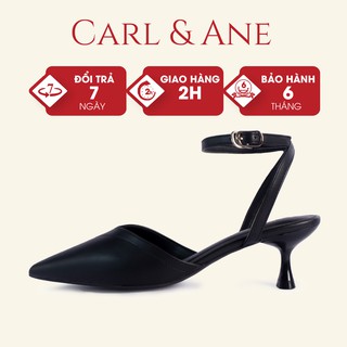 Carl & Ane - Giày cao gót mũi nhọn dáng công sở cao 5cm màu đen - CL014 thumbnail