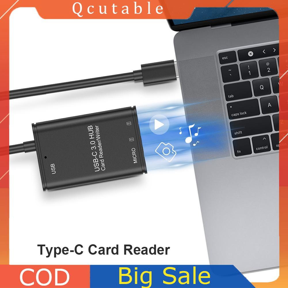 Đầu Đọc Thẻ Nhớ Usb 3.1 Type C Sang Usb 3.0 Otg