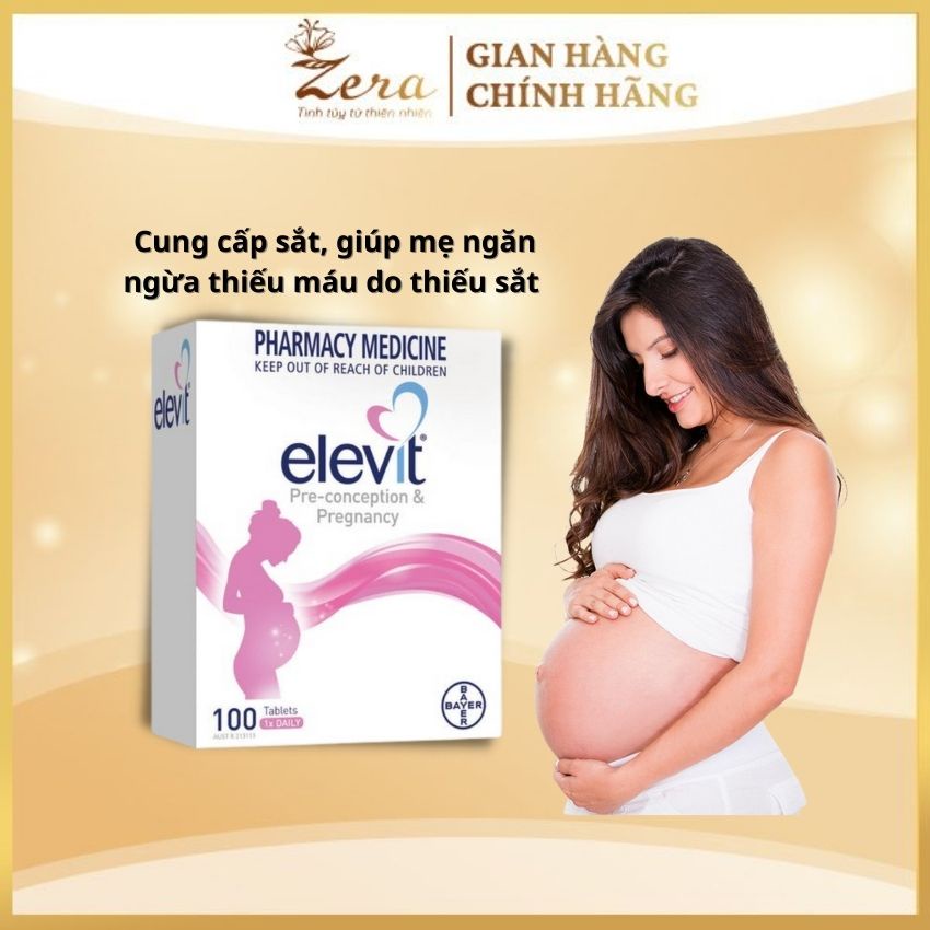 Viên uống Elevit – vitamin cho bà bầu 100 viên của Úc