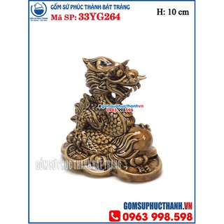 Tượng sứ con Giáp tuổi Thìn gốm sứ Bát Tràng