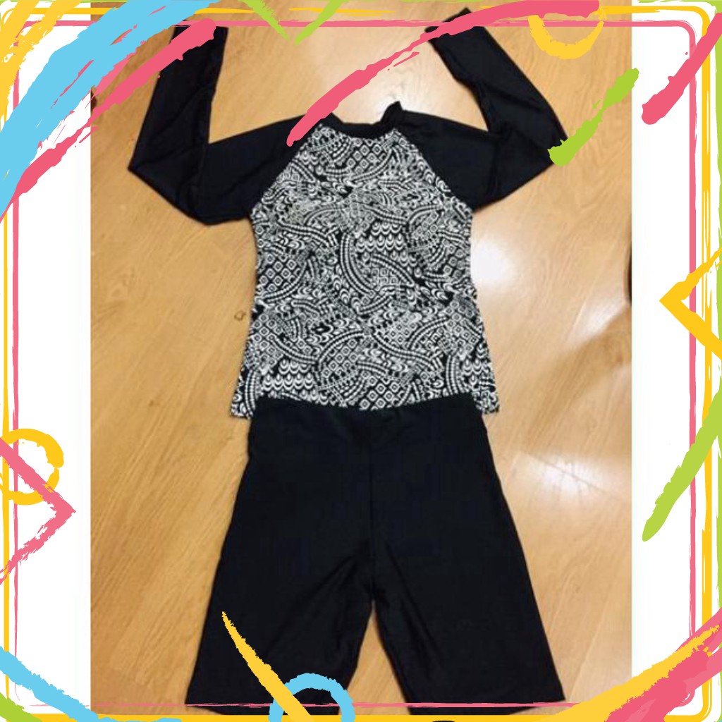 tuan00007 Áo tắm dài tay che bụng với quần đùi tuan00007 | BigBuy360 - bigbuy360.vn