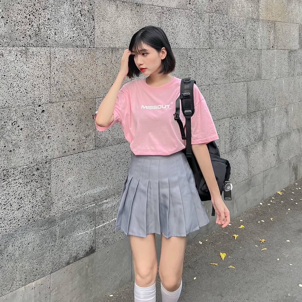 Áo Thun Local Brand Missout Logo Nam Nữ Tay Lỡ Oversize Unisex Full Mạc
