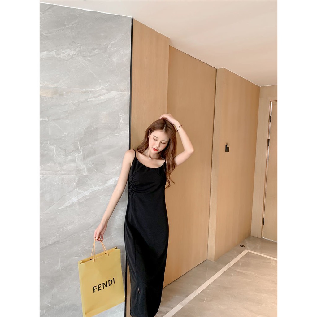 D51 - Đầm Bigsize 2 Dây Dáng Dài Xẻ Tà