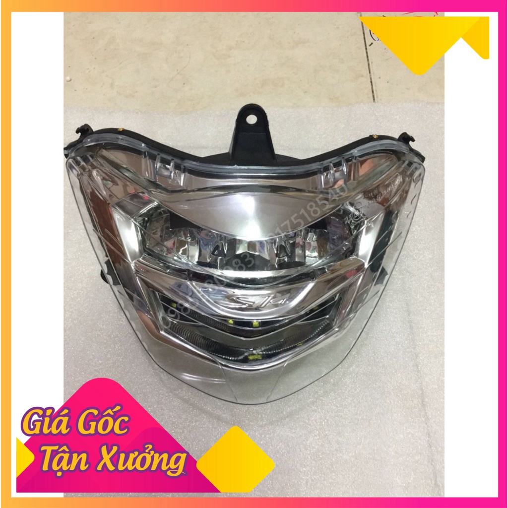 Đèn Pha led 2 tầng version 2017 cho SH Ý 2010 (Ảnh Sp thật)