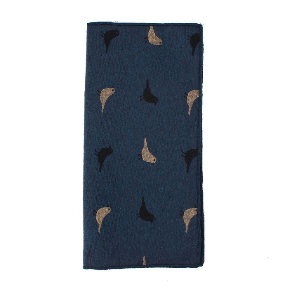 Khăn Tay Cotton Thêu Họa Tiết Hoa Thanh Lịch