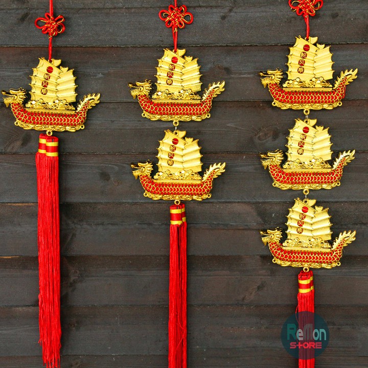 Dây treo Thuyền Rồng trang trí phong thủy kinh doanh, treo xe hơi nhà cửa phòng làm việc