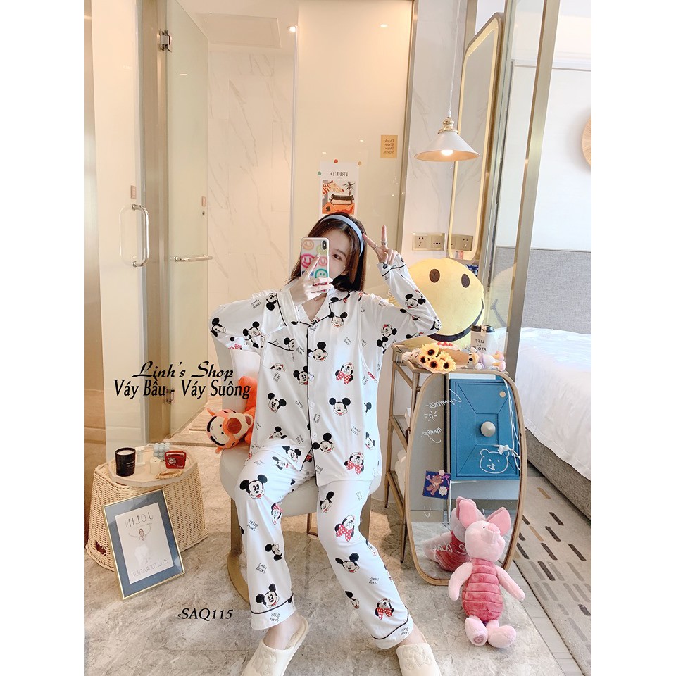 Bộ Bầu Dài Tay Sau Sinh Ở Cữ-SAQ115