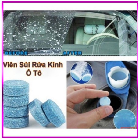 Viên sủi rửa kính ô tô tẩy sạch kính, tạo hiệu ứng lá sen