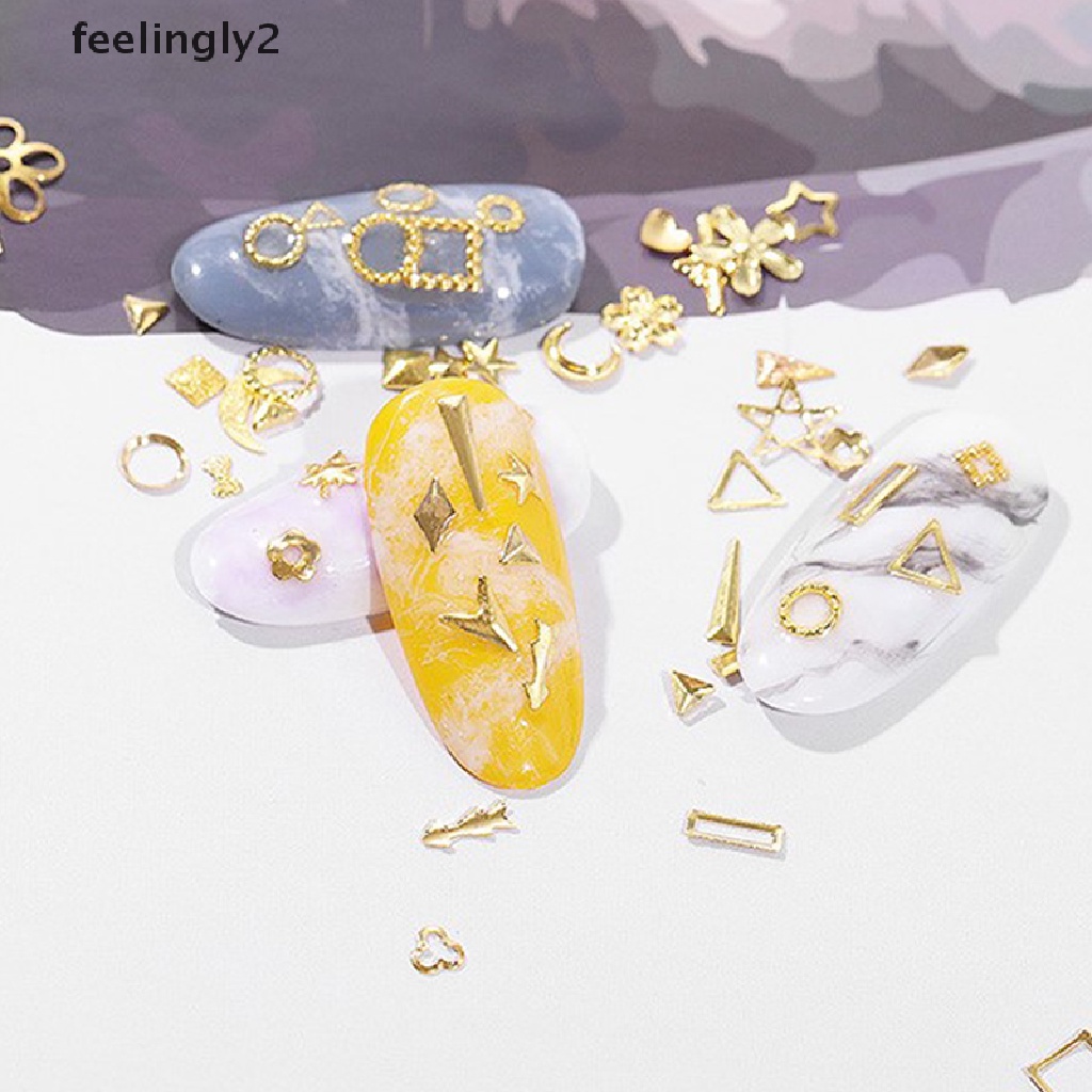 Phụ kiện đính móng trang trí thời trang bằng kim loại diy