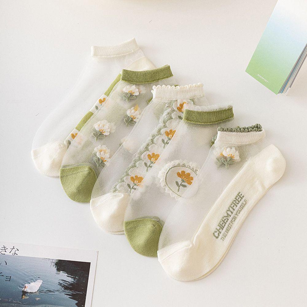 AROMA Vớ Ren Nhún Bèo Phong Cách Lolita Nhật Bản Thời Trang Mùa Hè Thoải Mái Cho Nữ