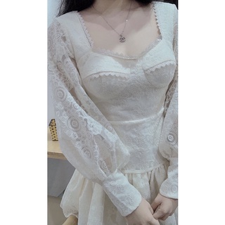 Váy ren bồng tiểu thư