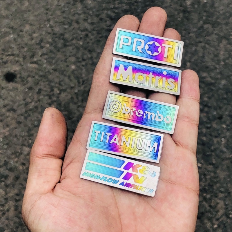 Tem Titan Dán Trang trí Xe Máy nhiều Thương Hiệu Đồ Chơi Xe