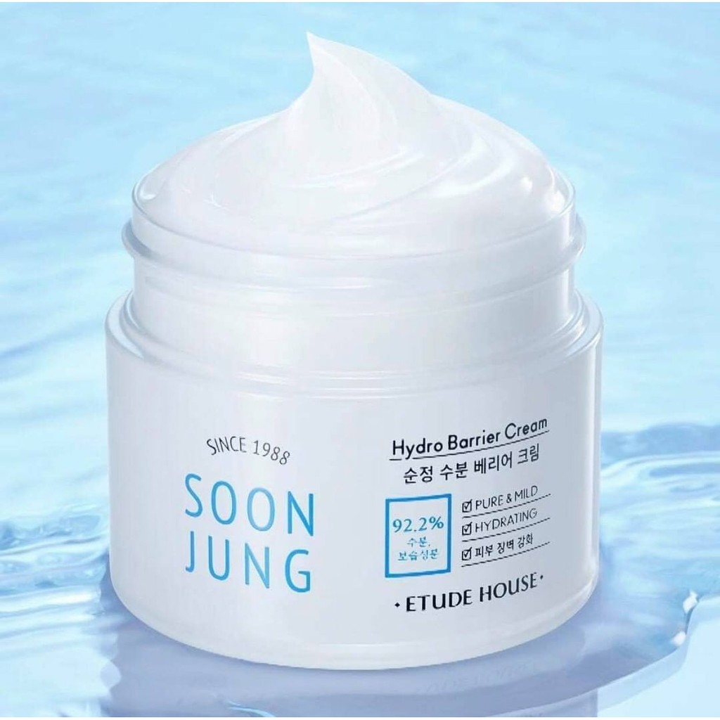 Kem dưỡng ẩm phục hồi da Etude House Soon Jung Hydro Barrier Cream 50ml cực lành tính cho da mụn và nhạy cảm