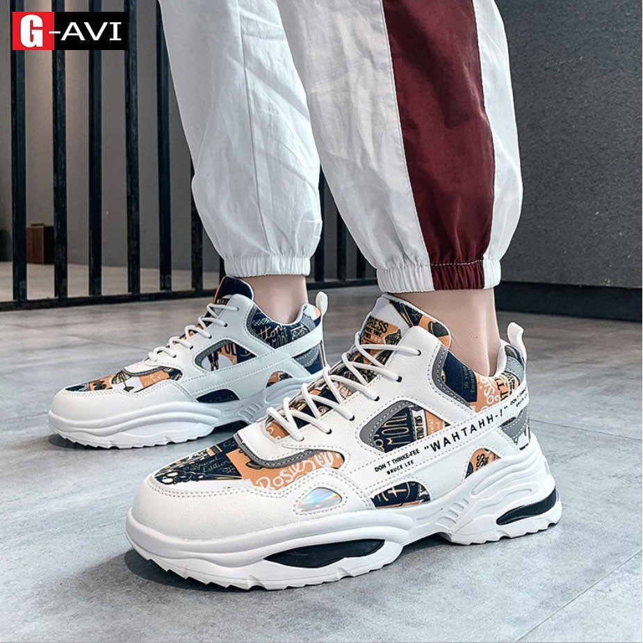 Giày tăng chiều cao nam kiểu dáng sneaker thể thao năm động, trẻ trung, phong cách cá tính Avi377 | BigBuy360 - bigbuy360.vn