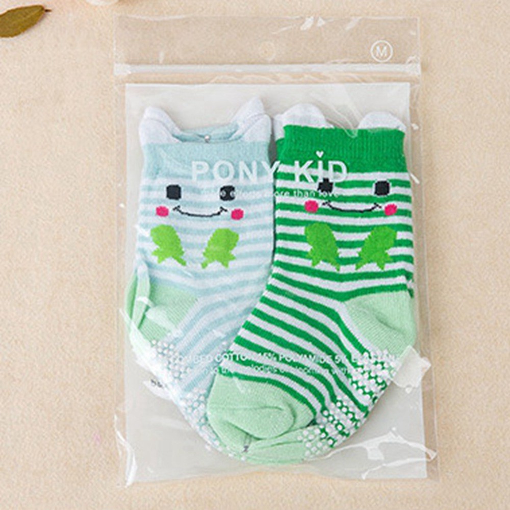 Tất Chân Cotton 2 Trong 1 Chống Trượt Cho Bé Sơ Sinh