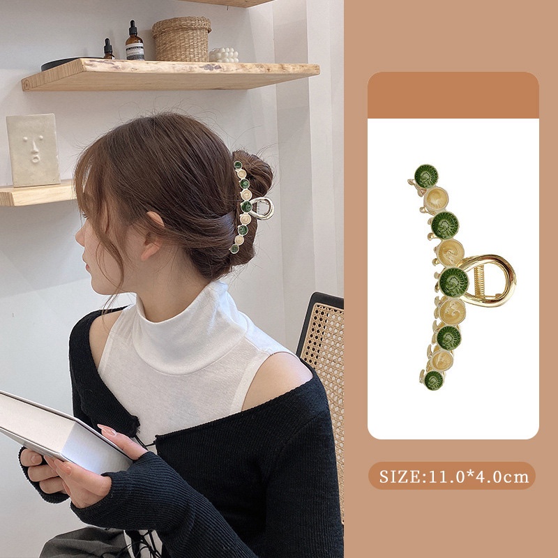 Kẹp Tóc Hình Con Cua Đính Đá Ngọc Trai Thời Trang Hàn Quốc Chất Lượng Cao 2022