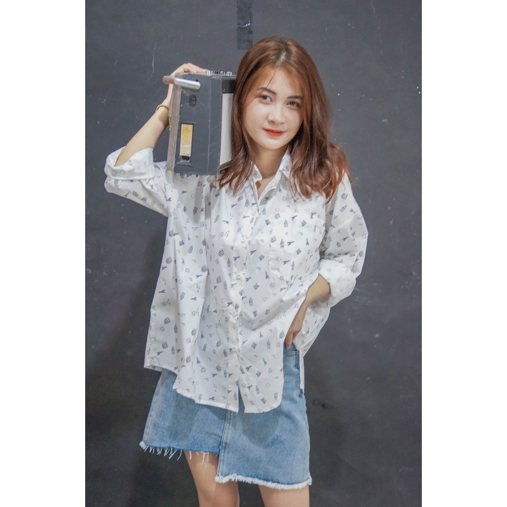 Tích xu đến 30% | Áo Sơ Mi Hoạt Hình | Kho Sơ Mi Xuất Khẩu