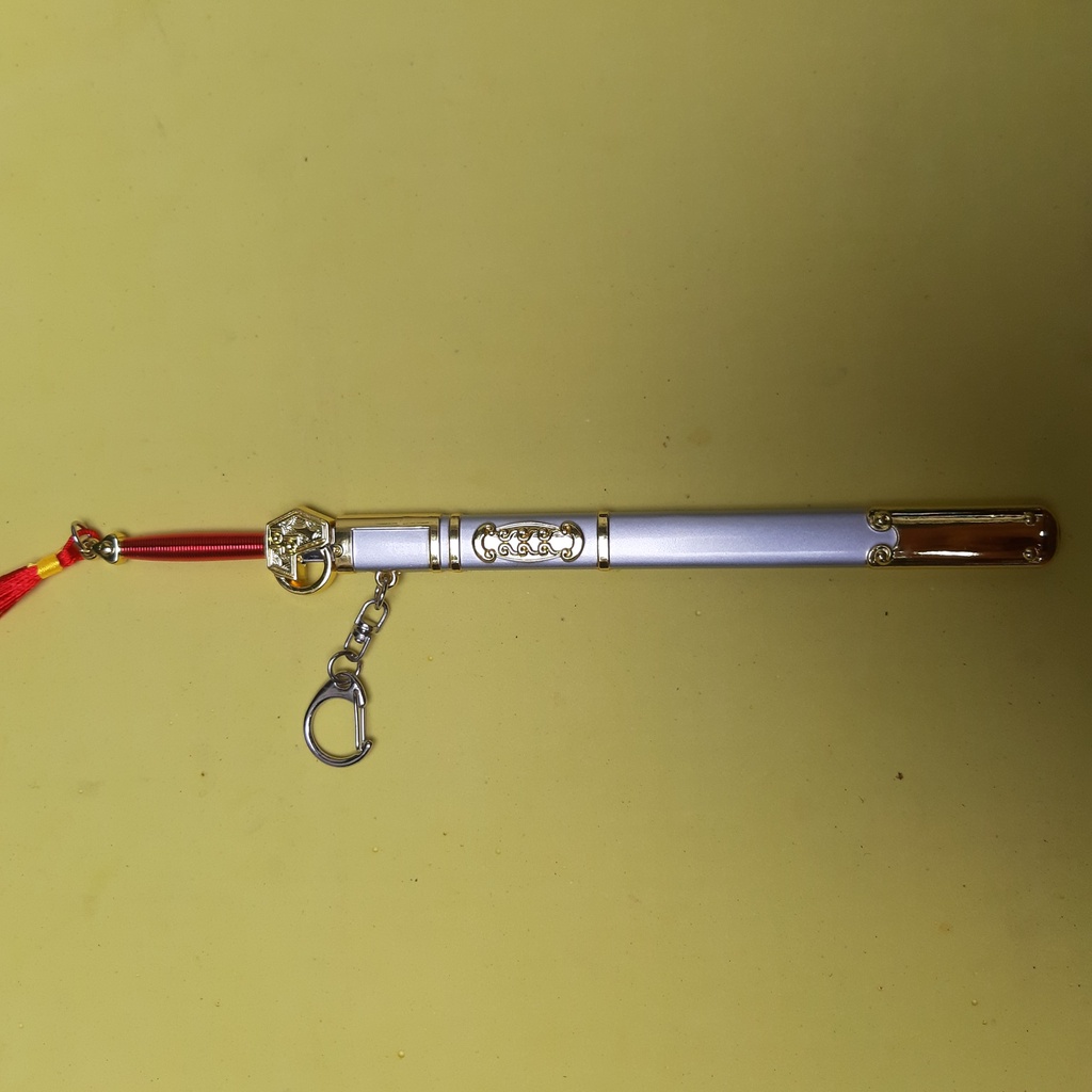 Móc khóa mô hình Vô Song kiếm trong Phong Vân chất liệu hợp kim dài 22cm.