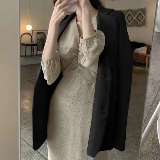 Áo Khoác Blazer Phong Cách Hàn Quốc Thời Trang Thu Đông Thanh Lịch Cho Nữ Áo Blazer