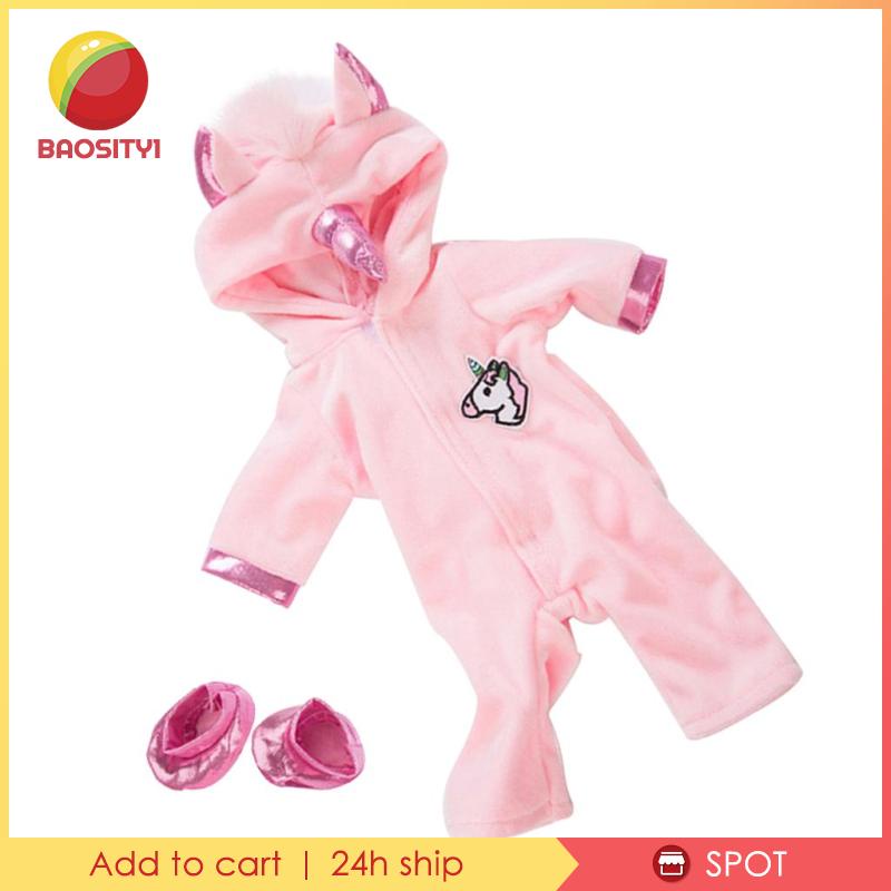 Bộ Đồ Liền Thân Hình Kỳ Lân 18 Inch Dành Cho Búp Bê Mỹ [Baosity1]