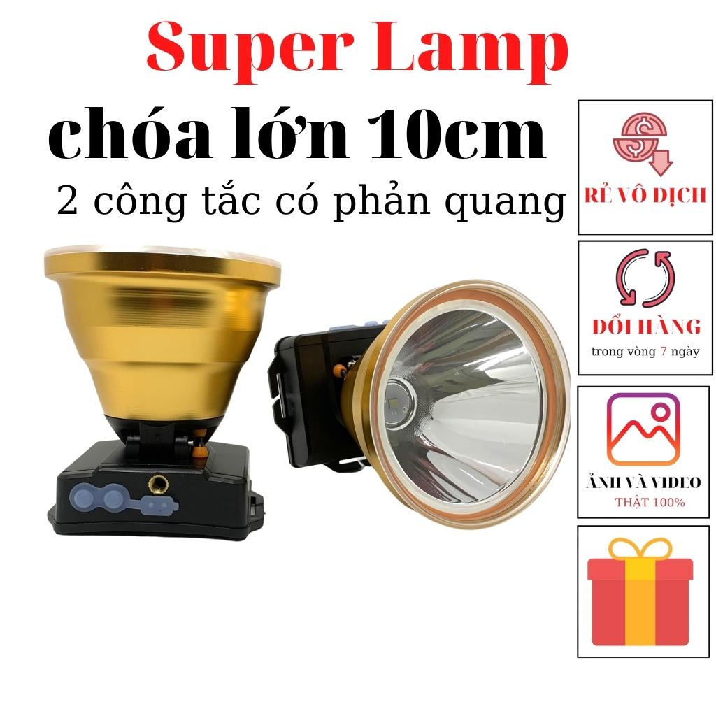 Đèn pin đội đầu siêu sáng, đèn đeo đầu Mango 5 Full sáng gom chiếu xa chóa lớn 10cm