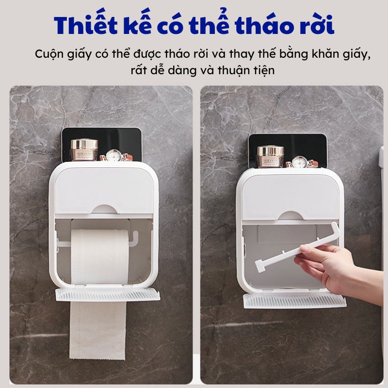 Hộp Giấy Vệ Sinh Hộp Đựng Giấy  Ngăn Dễ Lắp Đặt Thiết Kế Mới Nhất Nhỏ Gọn Sang Trọng Titan.st