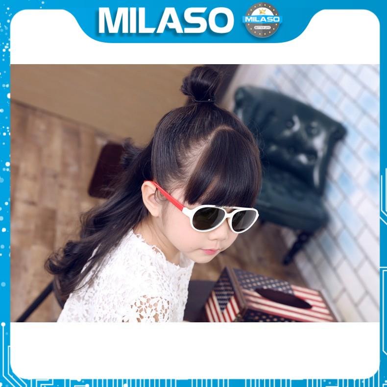 Kính cho bé MILASO kính trẻ em chống tia UV thời trang gọng dẻo chống vỡ siêu bền FGK-001172
