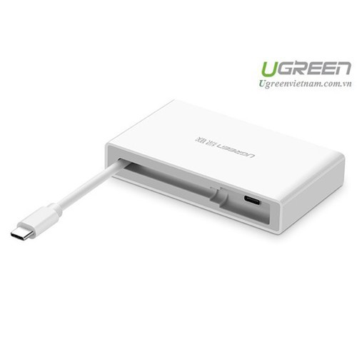 Bộ chuyển USB Type C sang 4 cổng USB 3.0 kèm chân sạc Type C Ugreen 30278 - Hàng Chính Hãng