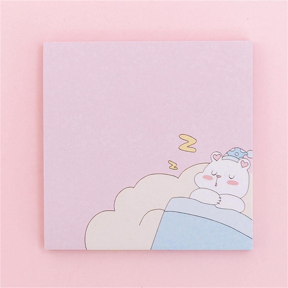 AUGUSTINA Giấy Dán Ghi Chú Hình Chuột Hamster Dễ Thương Trang Trí Trường Học / Văn Phòng