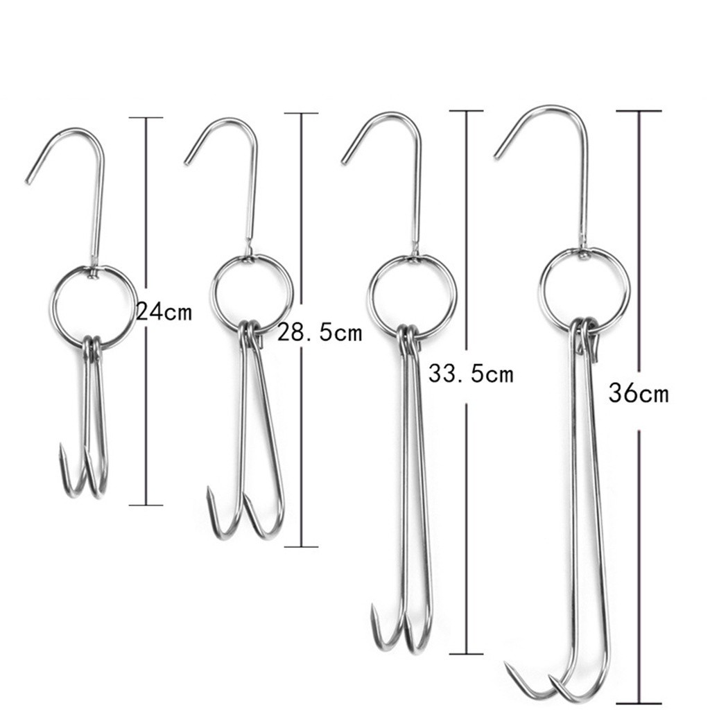 DARON Sausage Hooks Roast Storage Hanger Meat Clasps Kitchen Goose Stainless Steel Duck Bacon Bread BBQ Tools