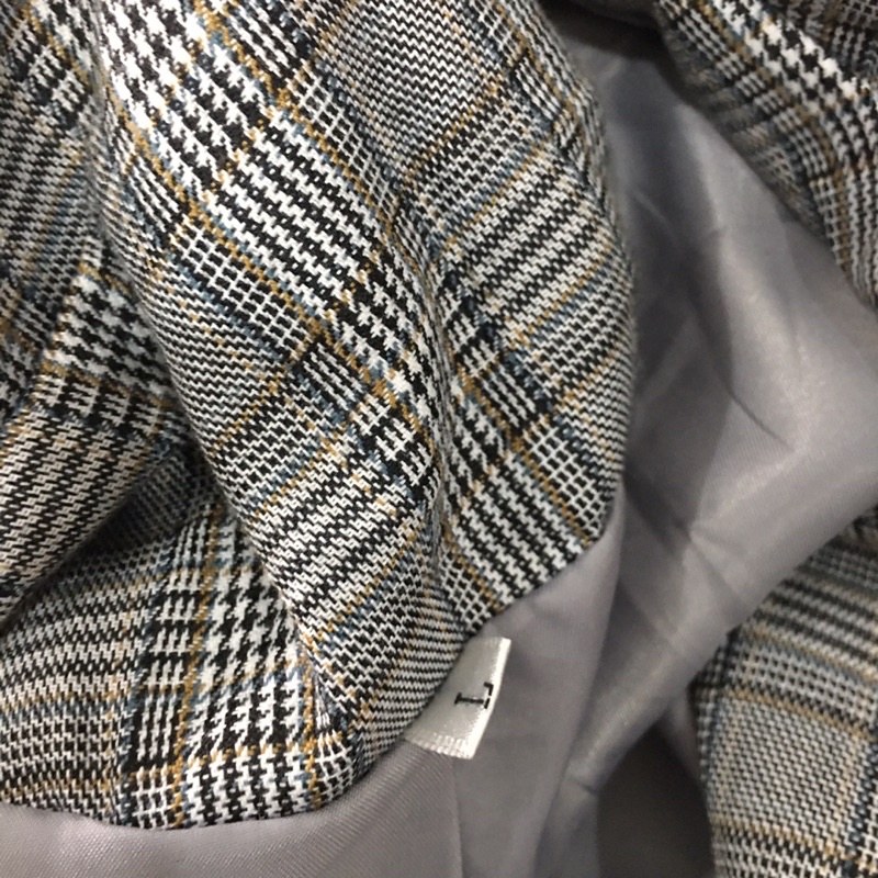 Áo blazer kẻ Korea 2lớp siêu phẩm mới ken