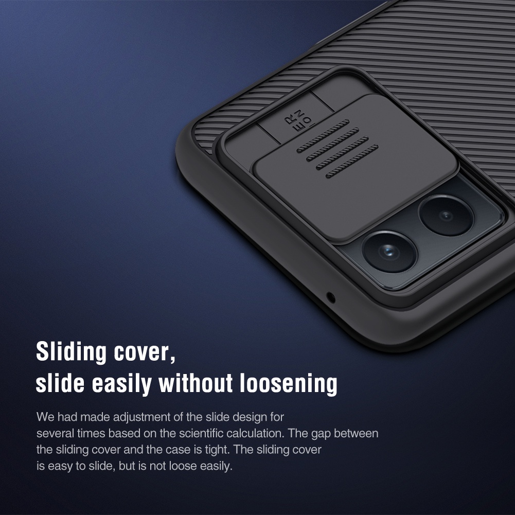 Ốp điện thoại NILLKIN bằng PC cứng chống sốc dạng thanh trượt bảo vệ camera cho Realme 9 Pro