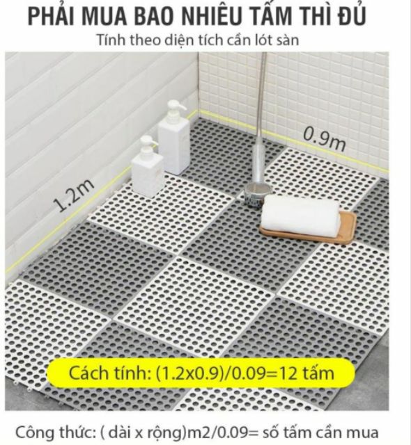 [ FREE SHIP] Thảm nhựa ghép kháng khuẩn,chống trơn,Trượt kích thước 30*30cm sạch,thoáng mát,an toàn cho trẻ tránh va đập